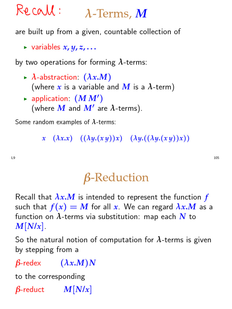 Understanding Lambda Calculus Operations | PDF | Function (Mathematics ...