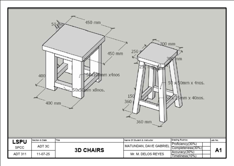 3D Chairs Project Overview | PDF