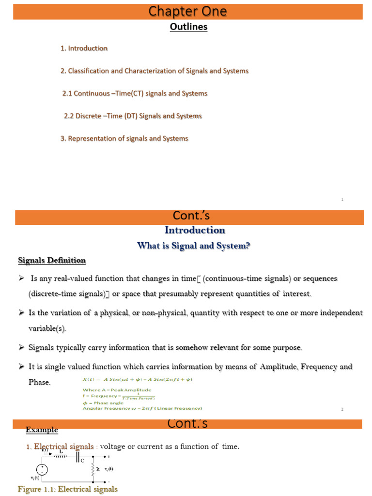Signals and Systems Overview | PDF | Discrete Time And Continuous Time ...