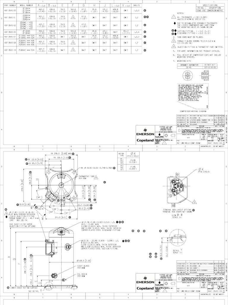 Compressor Wiring Diagram and Specs | PDF | Electrical Wiring ...