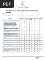 Questionário de Camuflagem Autista CAT-Q | PDF | Autismo | Linguagem ...