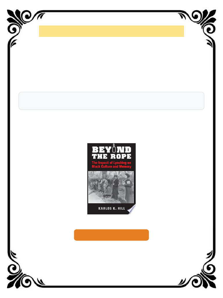 Beyond the Rope Karlos K. Hill sample | PDF | Evaluation | Methodology