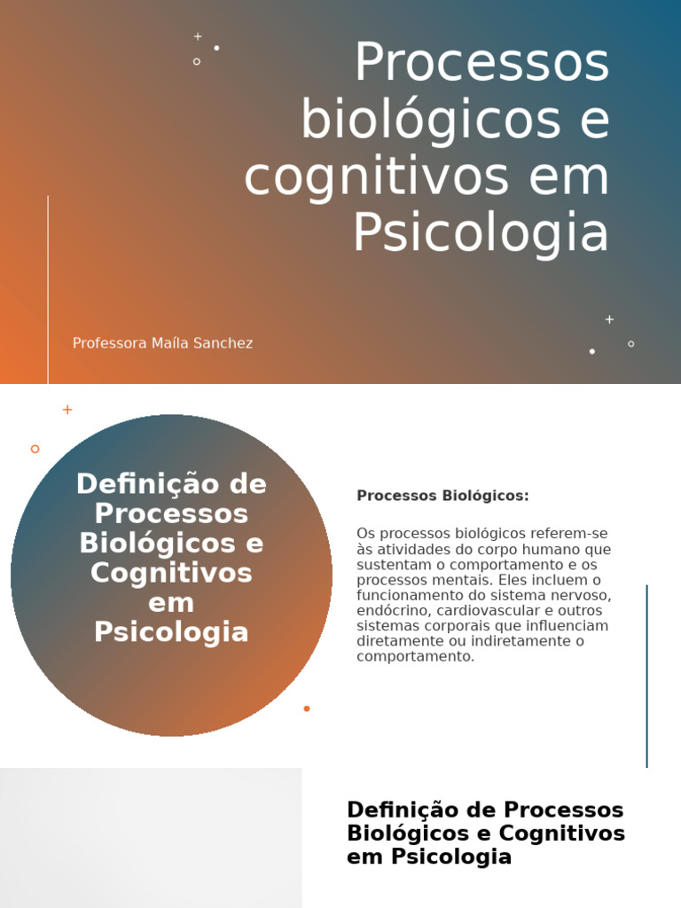 Processos Biológicos e Cognitivos na Psicologia | PDF | Cognição ...
