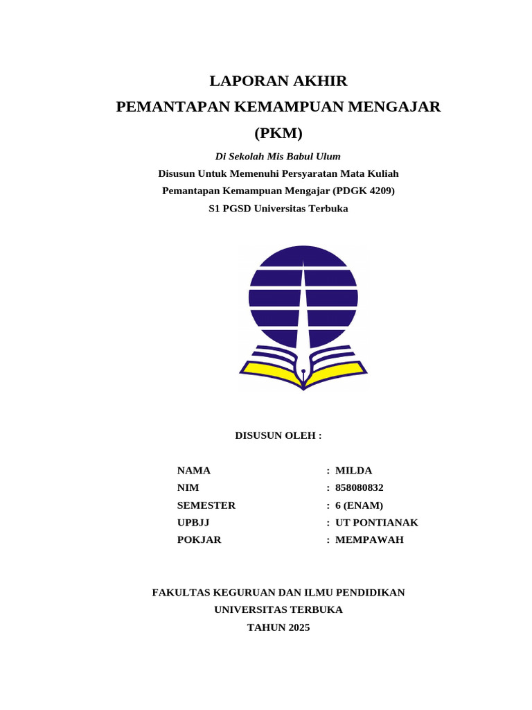 Laporan PKM di MIS Babul Ulum | PDF