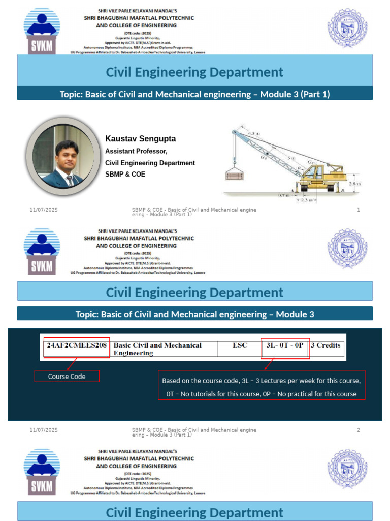 BCM Module 3 (Part 1) | PDF | Surveying