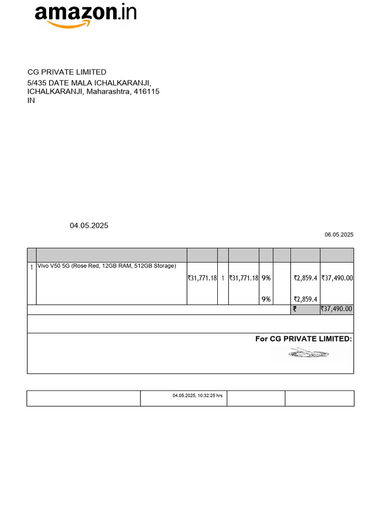 Daikin AC Invoice - Dawntech Electronics | PDF | Invoice | Payments