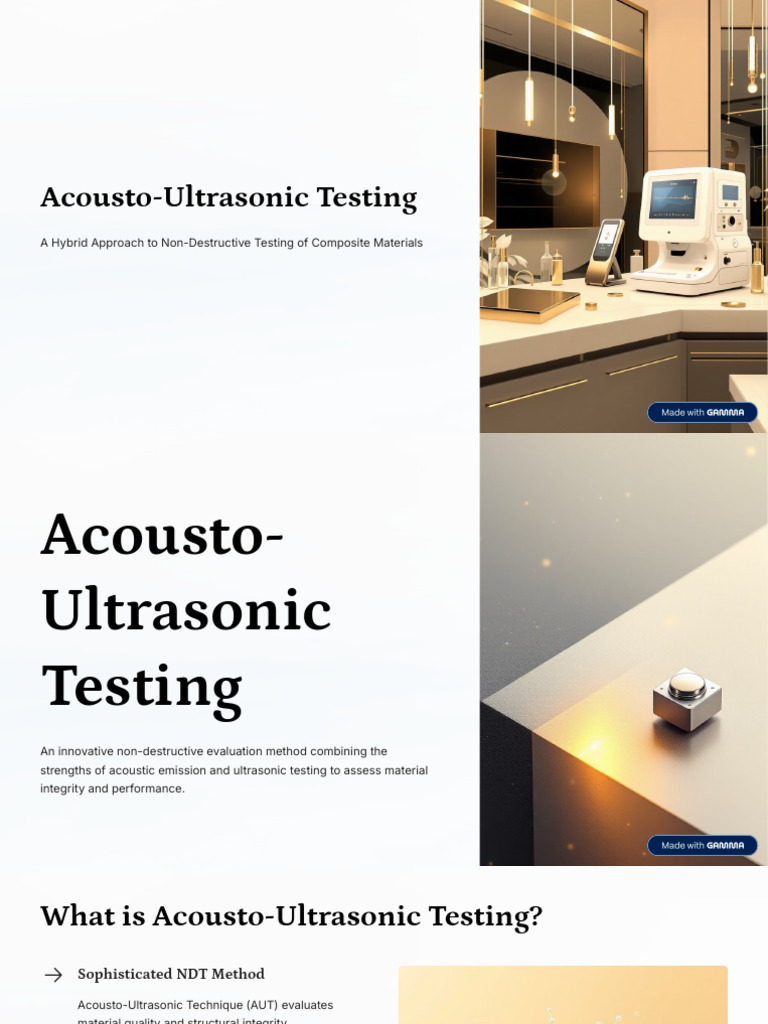 Acousto Ultrasonic Testing | PDF | Composite Material | Ultrasound