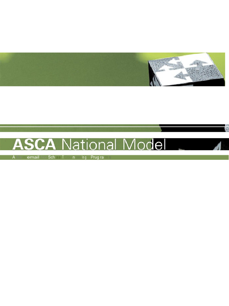 Model Nasional ASCA untuk Konseling Sekolah | PDF