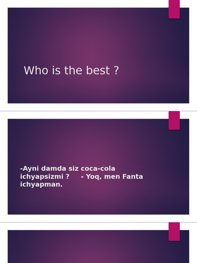Who Is The Best | PDF