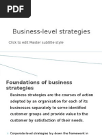 Chapter 8 - Business - Level Strategies