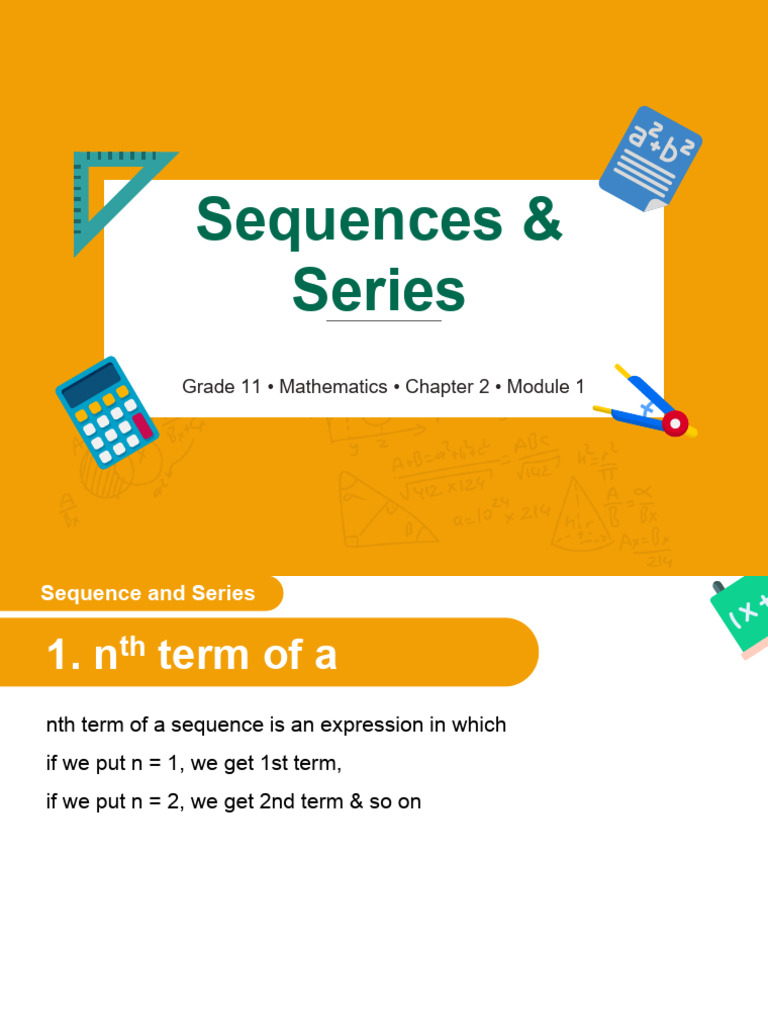 Sequences and Series for Grade 11 | PDF | Numbers | Mathematics