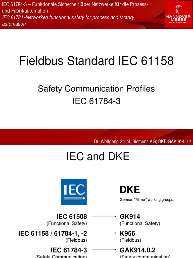 IEC 611158 Fieldbus PDF Network Protocols Networking Standards