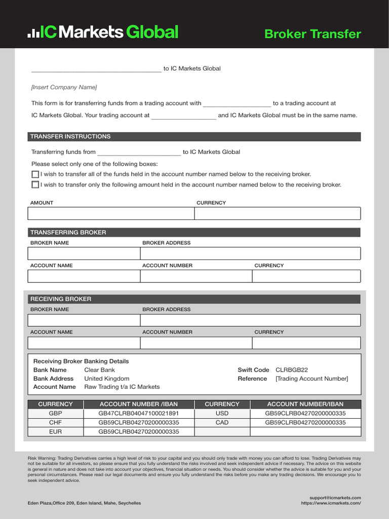 Broker 2 Broker OtherBroker ICMarketsGlobal | PDF | Derivative (Finance ...