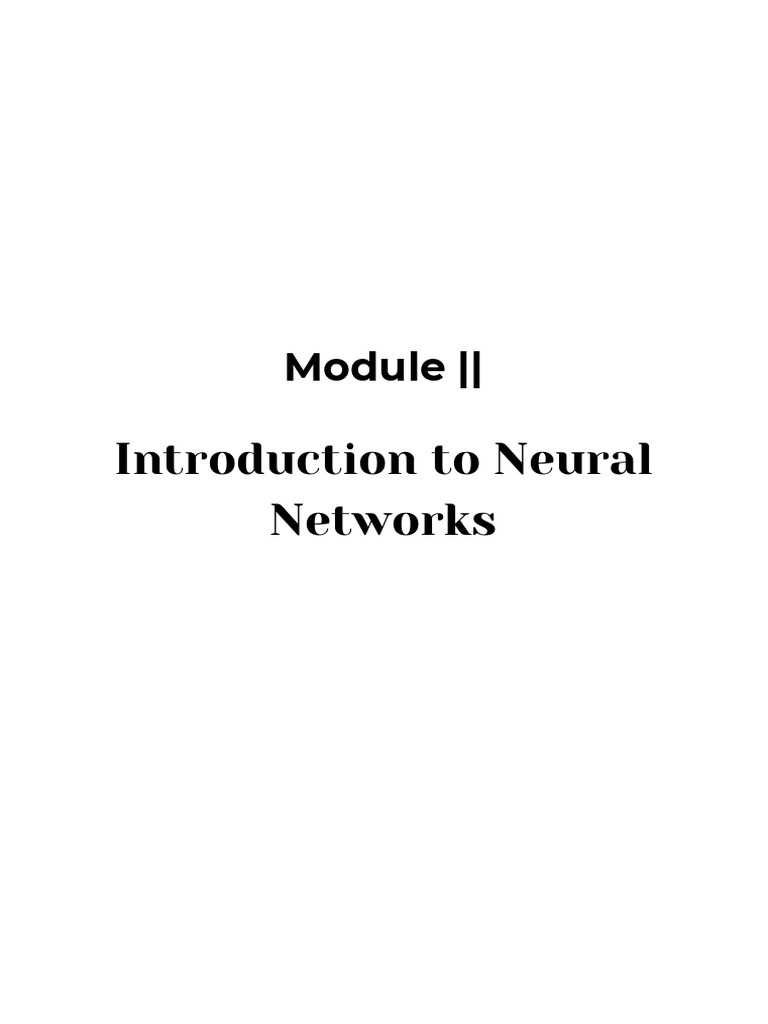 Introduction to Artificial Neural Networks | PDF | Neuron | Deep Learning