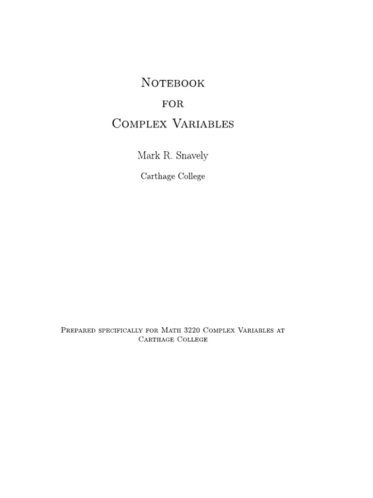 Complex (Part 1) | PDF