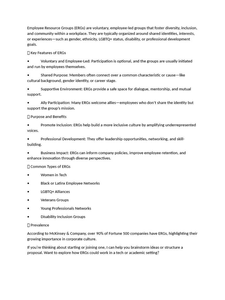 Understanding Employee Resource Groups | PDF | Social Policy | Social ...