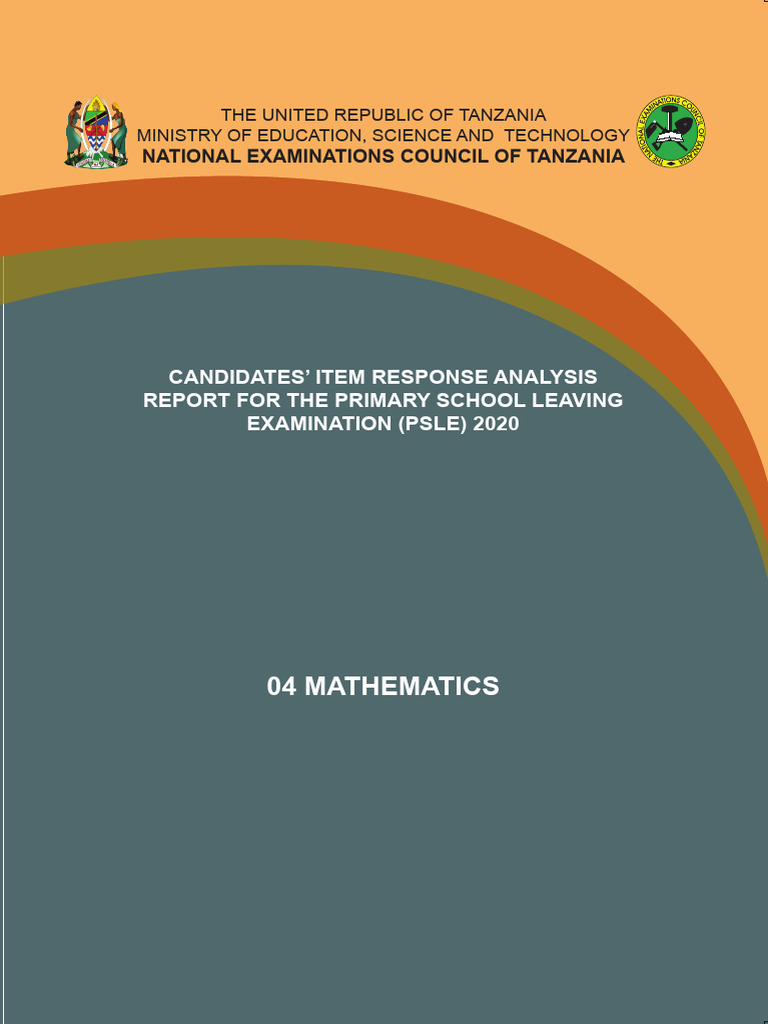 PSLE 2020 Mathematics Response Analysis | PDF | Percentage | Multiplication
