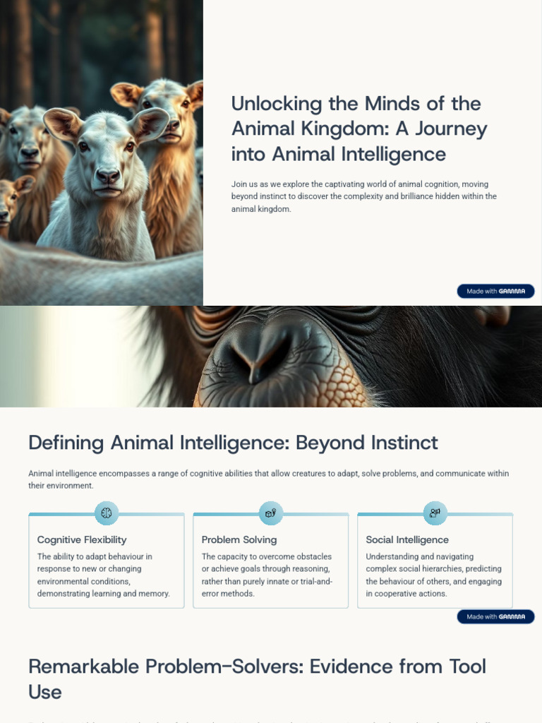 Unlocking The Minds of The Animal Kingdom A Journey Into Animal ...