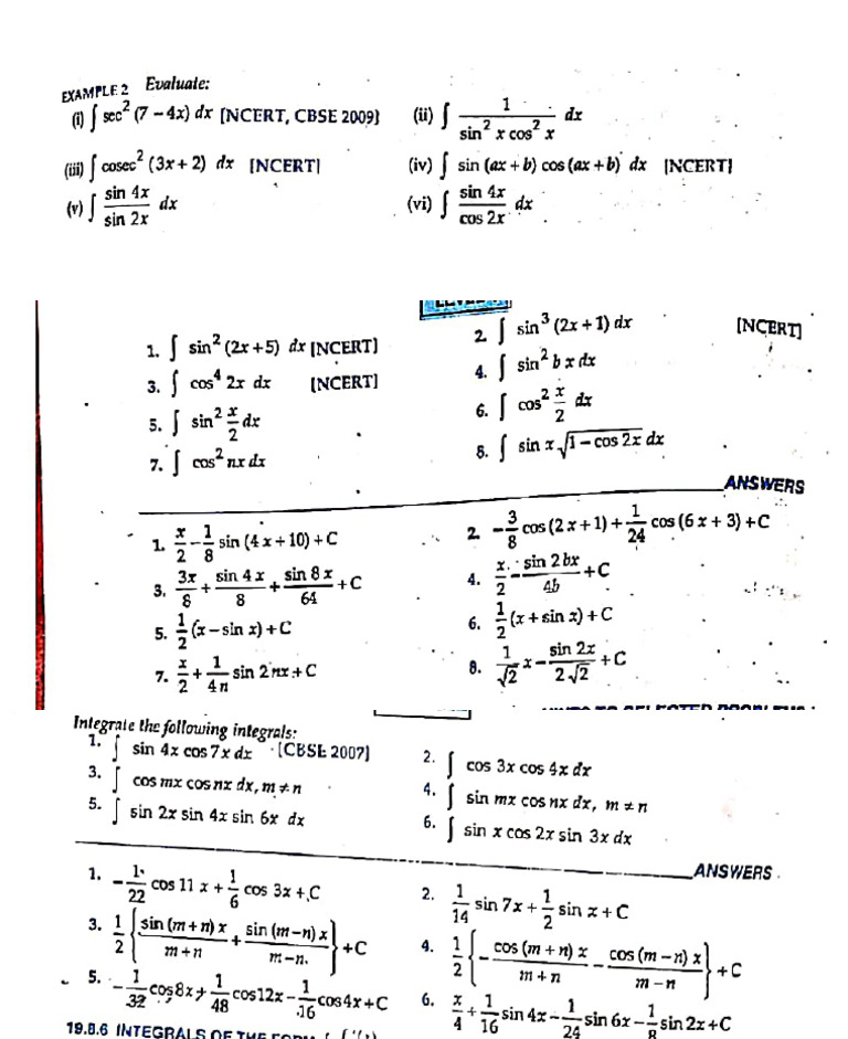 Integration (HW) 3 | PDF