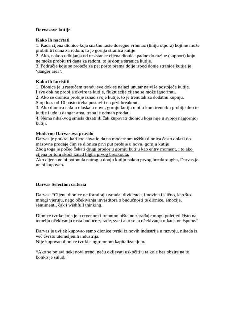 Darvas Box | PDF