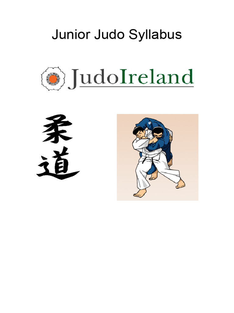 Junior Judo Training Syllabus Guide | PDF | Judo | Grappling