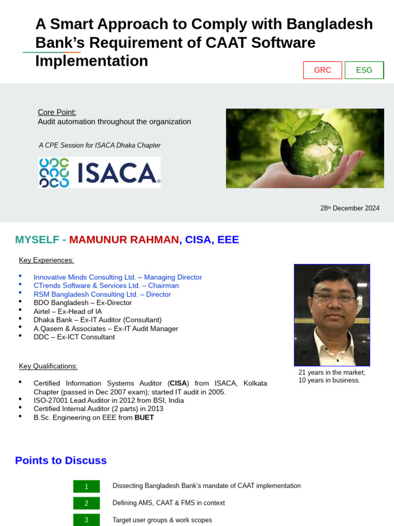 CAAT Implementation for Bangladesh Banks | PDF | Internal Control | Audit