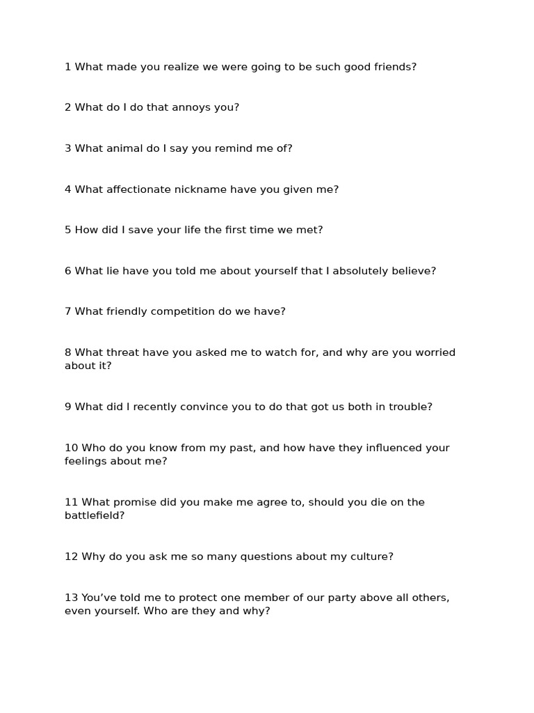 Connection Questions | PDF