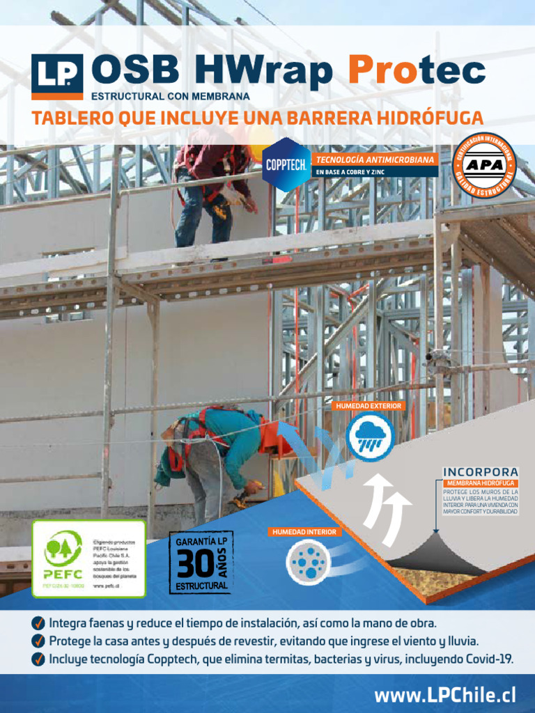 Ficha OSB HWrap Protec | PDF | Madera | Naturaleza