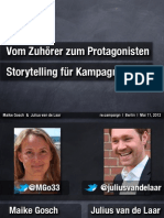 Storytelling für Kampagnen: M. Gosch & J. van de Laar