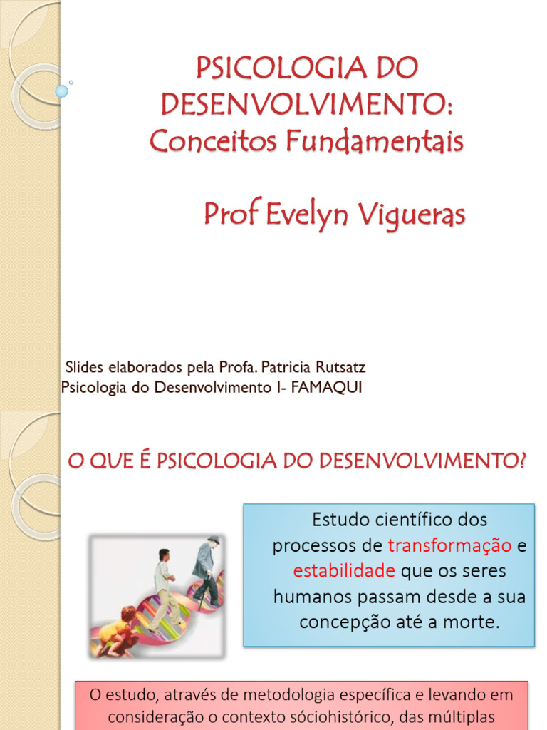 Psicologia do Desenvolvimento: Conceitos e Dimensões | PDF | Psicologia ...