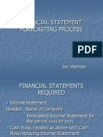 Financial Statement Forecasting Process