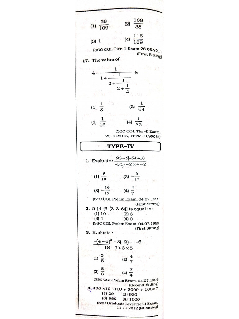 Simplification Type III & IV | PDF