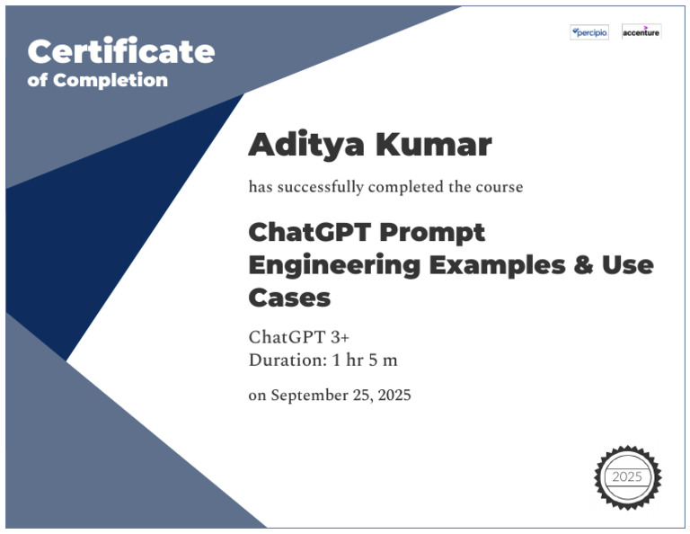 ChatGPT Prompt Engineering Certificate | PDF