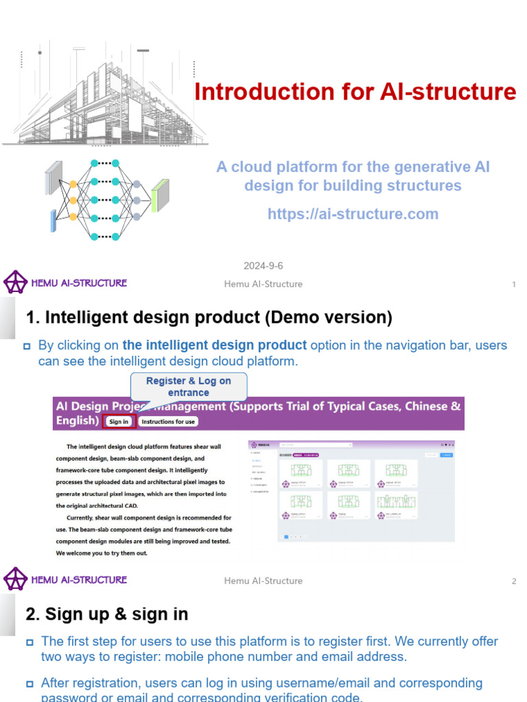 AI-Driven Structural Design Platform | PDF | User (Computing) | Button ...
