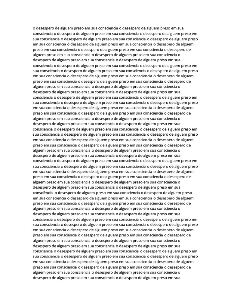 Desespero na Consciência Humana | PDF | Interações de disciplinas ...