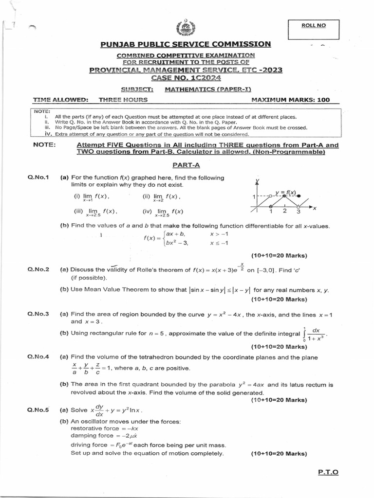 Mathematics Paper-2024 251015111215 | PDF