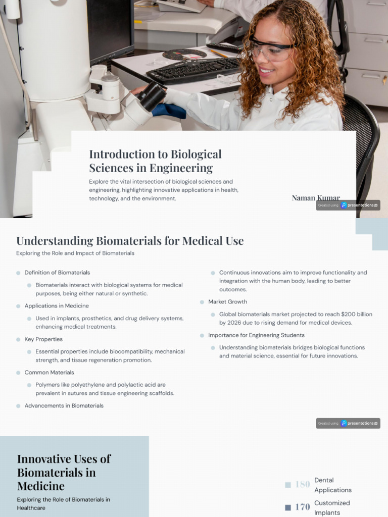 Biological Sciences Applications in Engineering | PDF