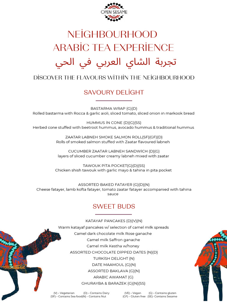 Arabic Tea Experience & Neighborhood Flavors | PDF | Tea | European Cuisine