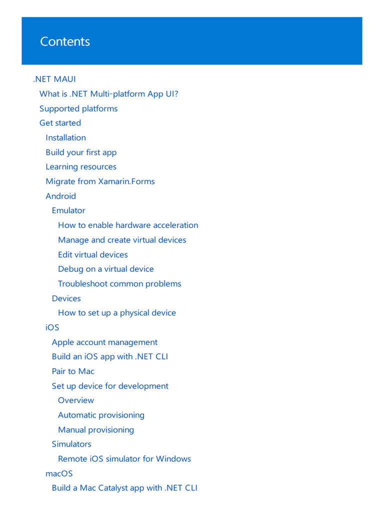 .NET MAUI: Cross-Platform App Development | PDF | Hyper V | Android ...