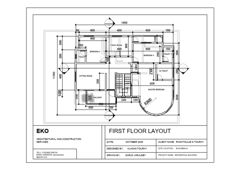 First Floor Layout for Residential Building | PDF | Room | Home
