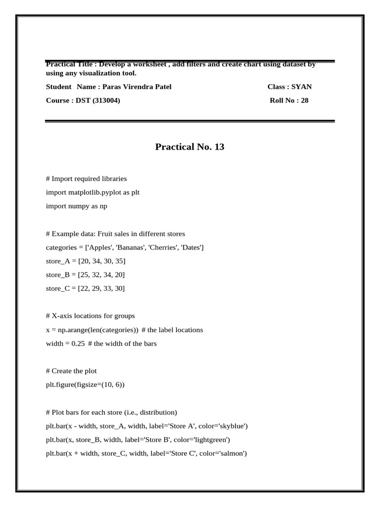 DST Practical 13 (1) Paras | PDF