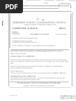ZIMSEC O-Level 2024 Computer Science Marking Scheme | PDF | Computer ...