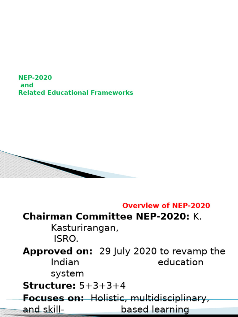 NEP 2020: Five Domains of Education | PDF | Curriculum | Learning