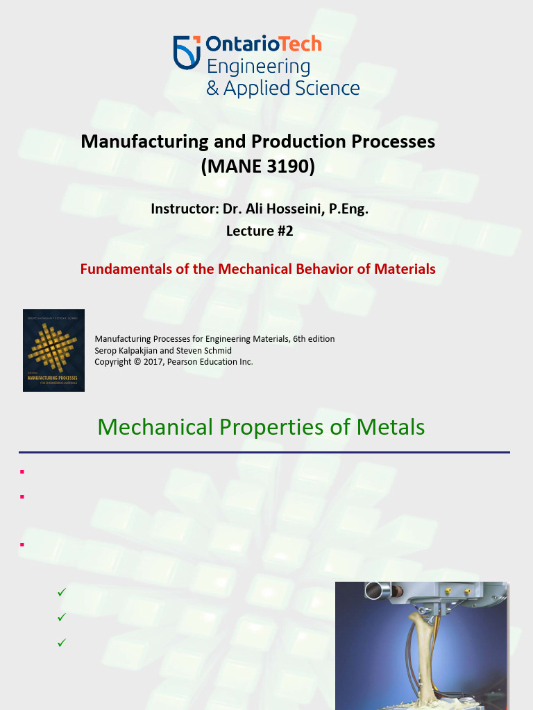 Mechanical Properties of Materials | PDF | Deformation (Engineering ...