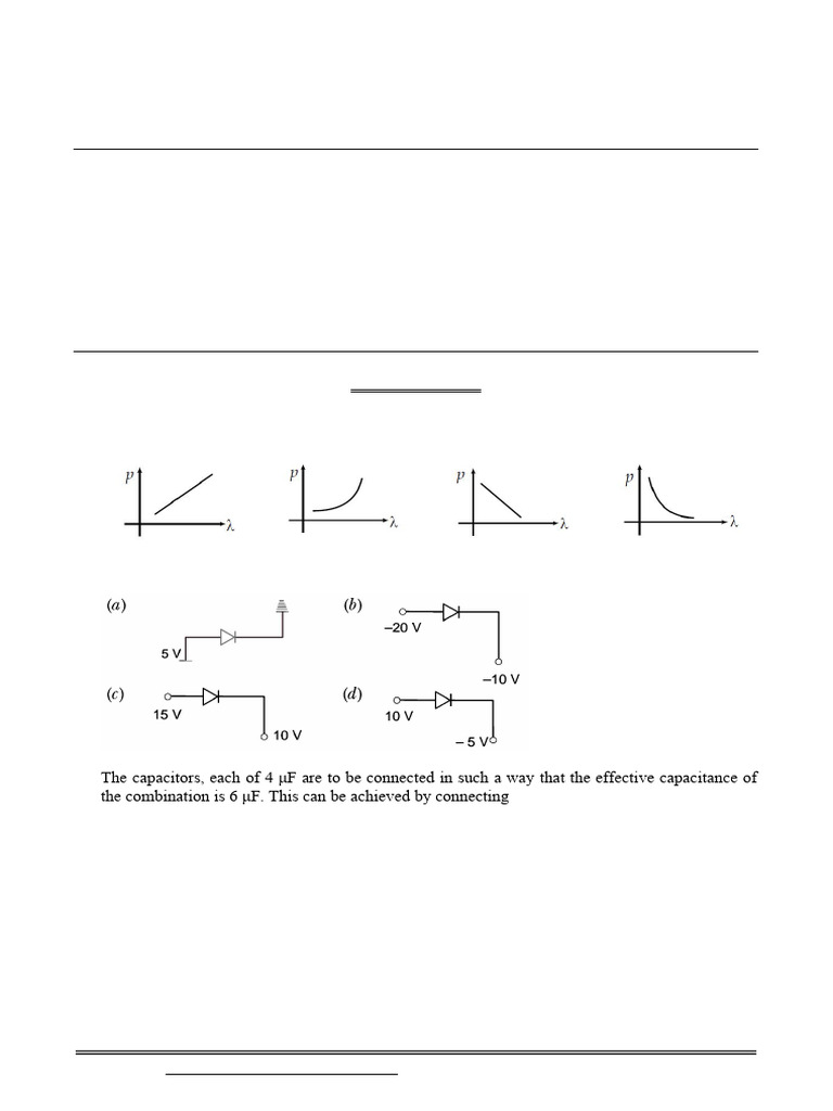 Physics Sample Paper for Class XII 2025 | PDF | Capacitor | Rectifier
