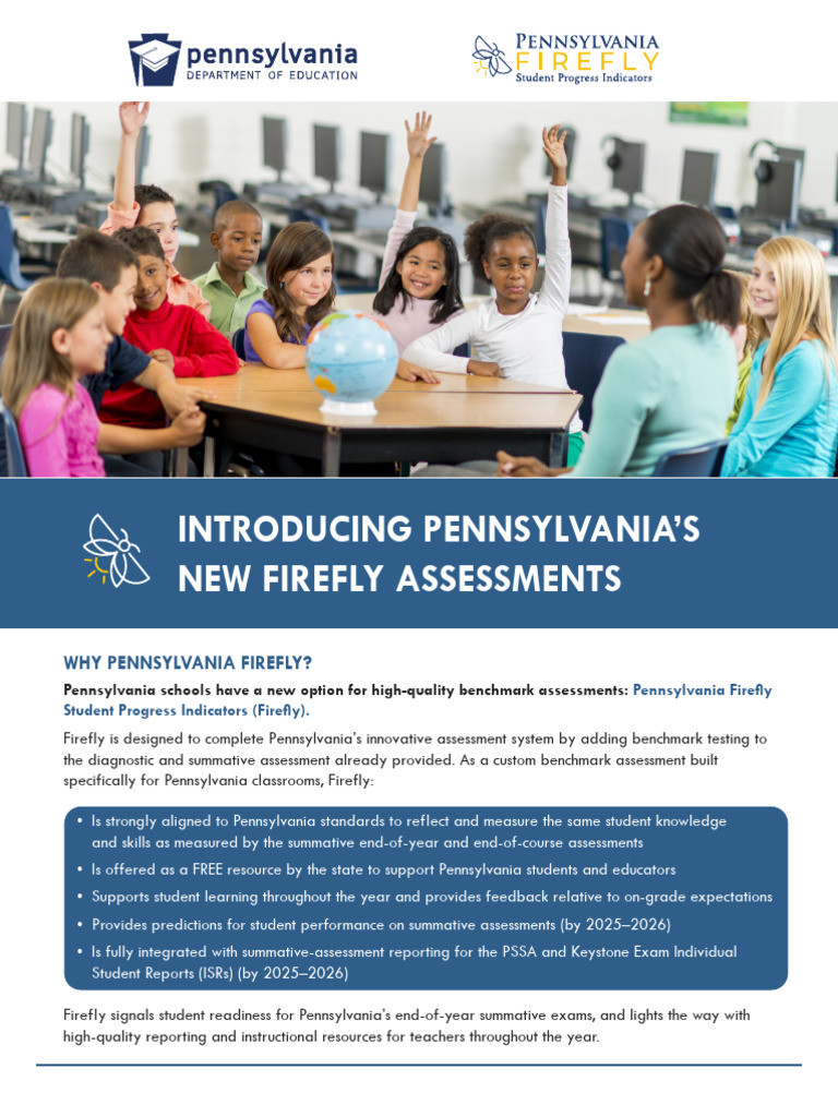 Pennsylvania Firefly Benchmark Assessments | PDF | Educational ...