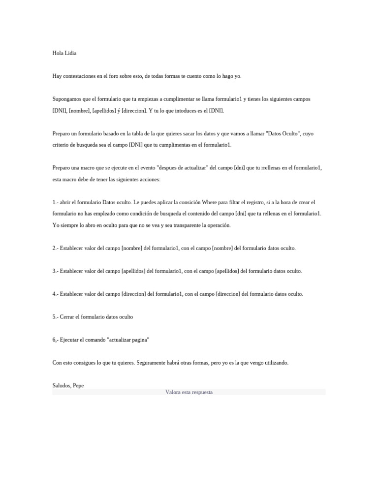 Hola Lidia | PDF