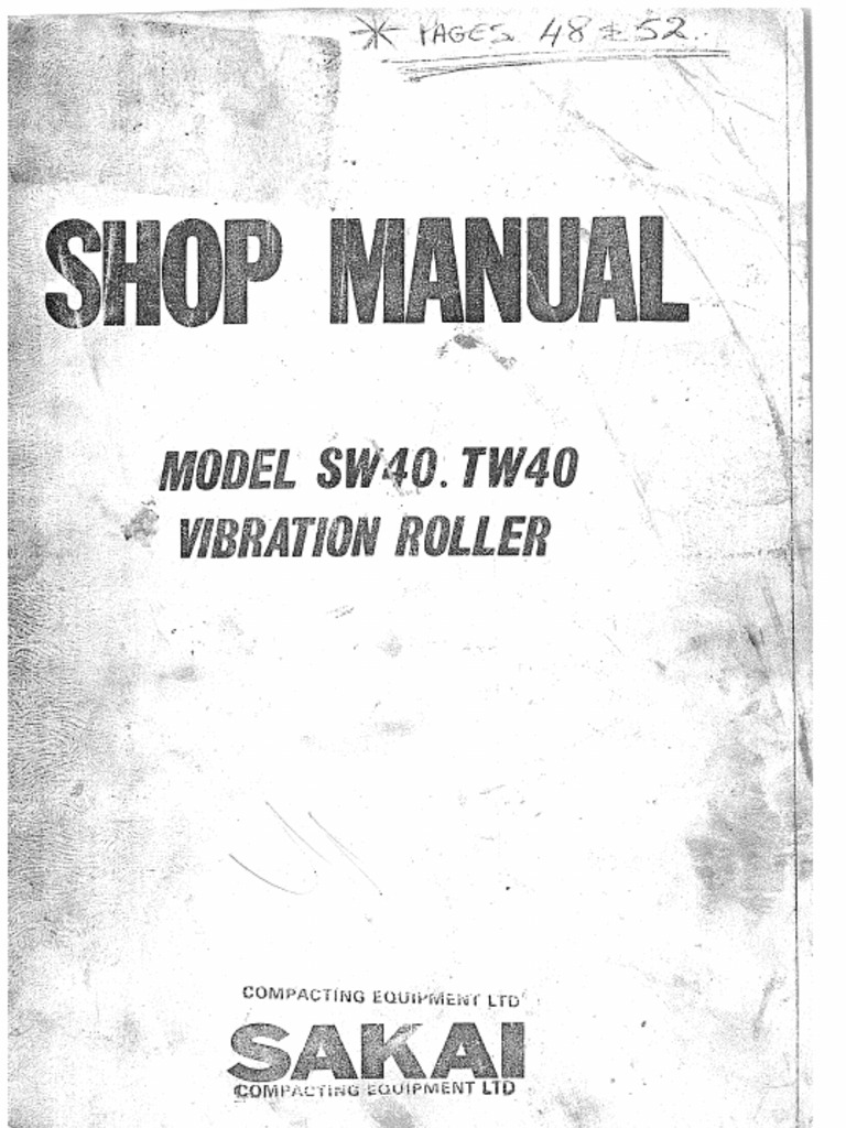 19458050-SSATWM3XM-Sakai Sw40 and Tw40 Shop Manual | PDF