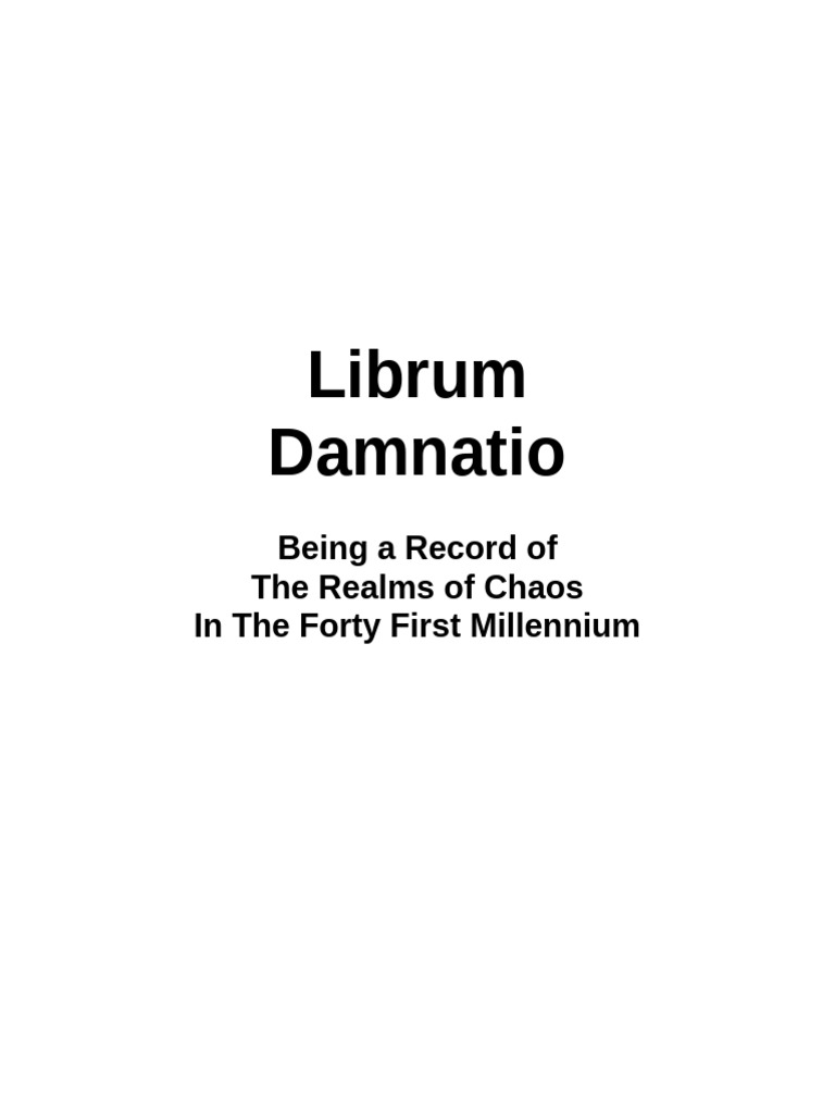 Daemon World Army Rules Guide | PDF