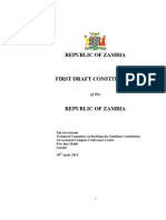 91834693 First Draft Constitution of Zambia April 2012